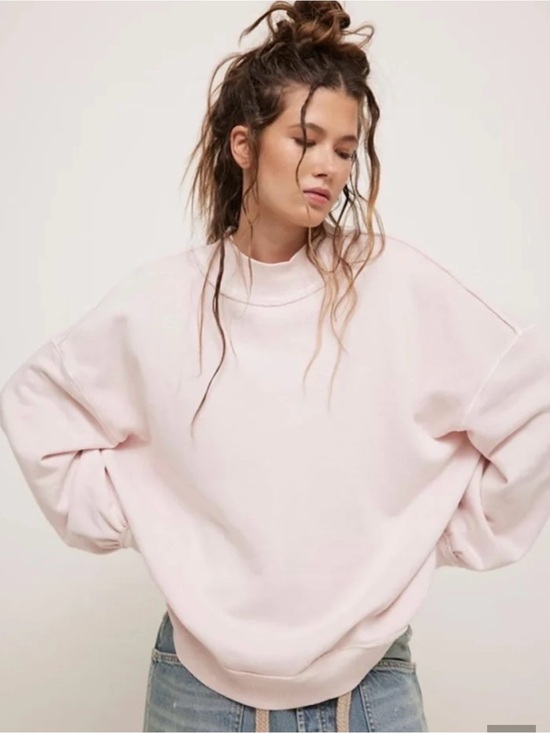 Free People Tops - NWT FREE PEOPLE WE THE FREE PALM SPRINGS PULLOVER MAUVE CHALK